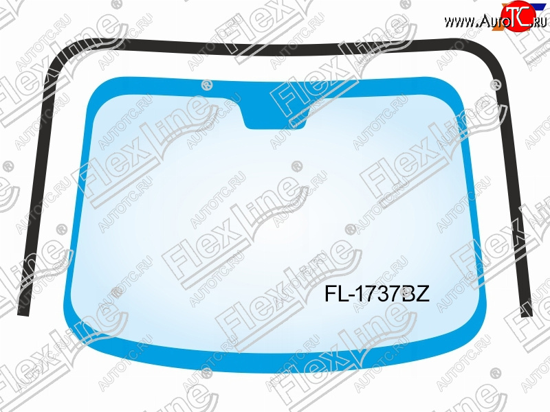 2 599 р. Молдинг лобового стекла (П-образный) FLEXLINE Chevrolet Captiva  дорестайлинг (2006-2011)  с доставкой в г. Майкоп