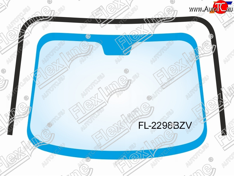 2 599 р. Молдинг лобового стекла (П-образный) FLEXLINE Toyota Corolla Fielder E120 универсал дорестайлинг (2000-2002)  с доставкой в г. Майкоп