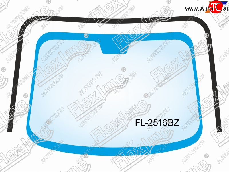 3 889 р. Молдинг лобового стекла (П-образный) FLEXLINE Hyundai Tucson JM (2004-2010)  с доставкой в г. Майкоп