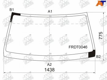 4 599 р. Стекло лобовое Ford Ranger USA 99-11  Mazda BT-50 06-12                                             KMK FRDT0046  с доставкой в г. Майкоп. Увеличить фотографию 1
