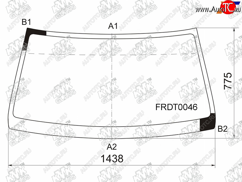 4 599 р. Стекло лобовое Ford Ranger USA 99-11  Mazda BT-50 06-12                                             KMK FRDT0046  с доставкой в г. Майкоп