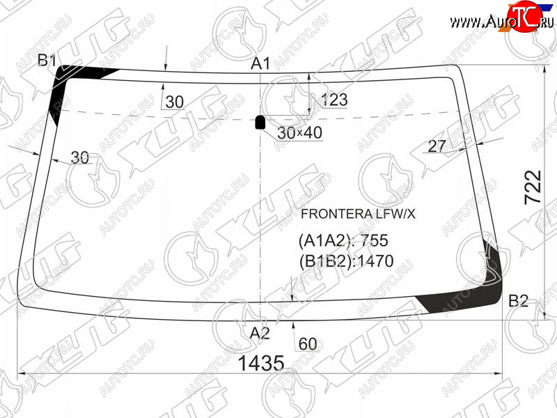 5 999 р. Стекло лобовое Deerways Aurora 06-08  Honda Passport 93-97  Isuzu MU 89-98  Rodeo 88-98  Wizard XYG FRONTERA LFW/X  с доставкой в г. Майкоп