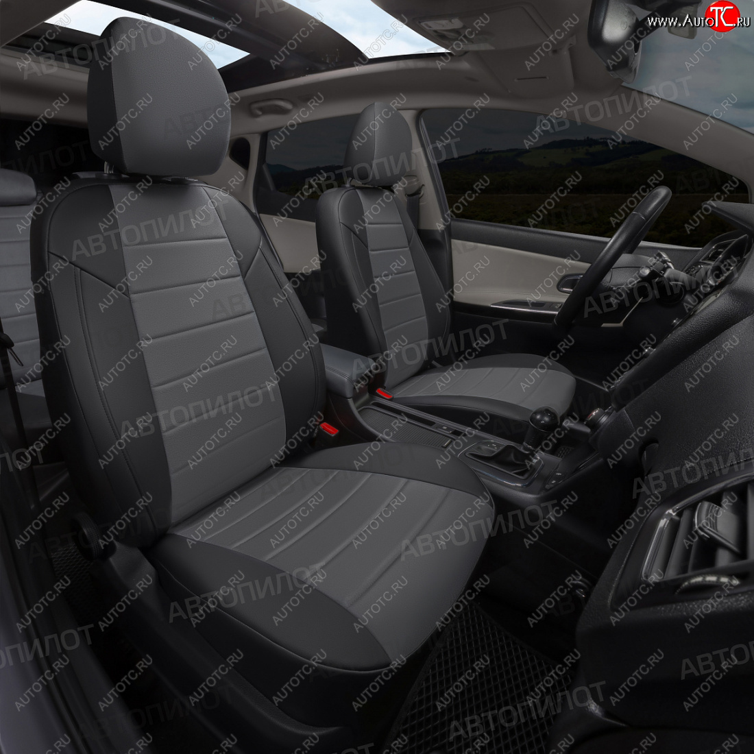 13 849 р. Чехлы сидений (экокожа/алькантара, 40/60, подлок) Автопилот  Audi A4  B8 (2007-2015) дорестайлинг, седан, дорестайлинг, универсал, рестайлинг, седан, рестайлинг, универсал (черный/серый)  с доставкой в г. Майкоп