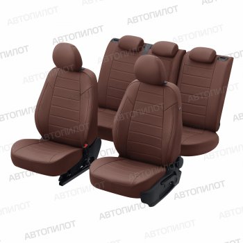 13 649 р. Чехлы сидений (экокожа, 40/60, подлок) Автопилот Audi A6 C5 дорестайлинг, седан (1997-2001) (темно-коричневый)  с доставкой в г. Майкоп. Увеличить фотографию 5