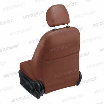 17 699 р. Чехлы сидений (экокожа, 7 мест) Автопилот Ромб  Chery Cross Eastar  B14 (2006-2015) (коричневый)  с доставкой в г. Майкоп. Увеличить фотографию 4