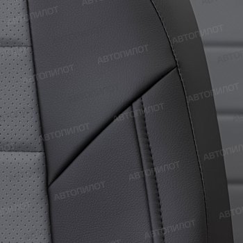 17 399 р. Чехлы сидений (экокожа, 7 мест) Автопилот  Chevrolet Captiva  CN202S (2018-2025) дорестайлинг (черный/серый)  с доставкой в г. Майкоп. Увеличить фотографию 2