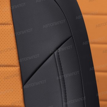 17 399 р. Чехлы сидений (экокожа, 7 мест) Автопилот  Chevrolet Captiva  CN202S (2018-2025) дорестайлинг (черный/оранж)  с доставкой в г. Майкоп. Увеличить фотографию 2
