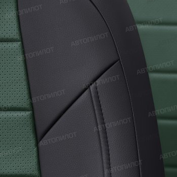 17 399 р. Чехлы сидений (экокожа, 7 мест) Автопилот  Chevrolet Captiva  CN202S (2018-2025) дорестайлинг (черный/зеленый)  с доставкой в г. Майкоп. Увеличить фотографию 5