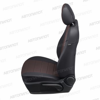 17 399 р. Чехлы сидений (экокожа, 7 мест) Автопилот  Chevrolet Captiva  CN202S (2018-2025) дорестайлинг (черный/шоколад)  с доставкой в г. Майкоп. Увеличить фотографию 3