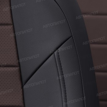 17 399 р. Чехлы сидений (экокожа, 7 мест) Автопилот  Chevrolet Captiva  CN202S (2018-2025) дорестайлинг (черный/шоколад)  с доставкой в г. Майкоп. Увеличить фотографию 5