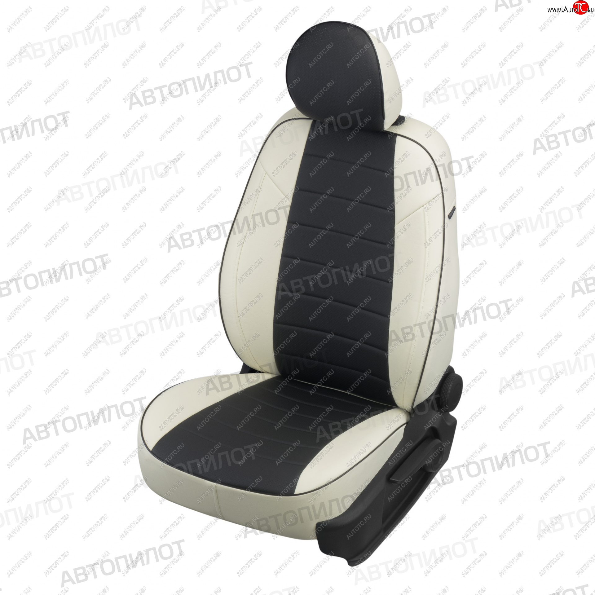 17 399 р. Чехлы сидений (экокожа, 7 мест) Автопилот  Chevrolet Captiva  CN202S (2018-2025) дорестайлинг (белый/черный)  с доставкой в г. Майкоп