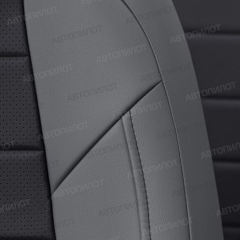 17 399 р. Чехлы сидений (экокожа, 7 мест) Автопилот  Chevrolet Captiva  CN202S (2018-2025) дорестайлинг (серый/черный)  с доставкой в г. Майкоп. Увеличить фотографию 2