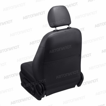 8 499 р. Чехлы сидений (экокожа/алькантара) Автопилот Ромб Chevrolet Malibu 9 (2016-2025) (черный/темно-серый)  с доставкой в г. Майкоп. Увеличить фотографию 5