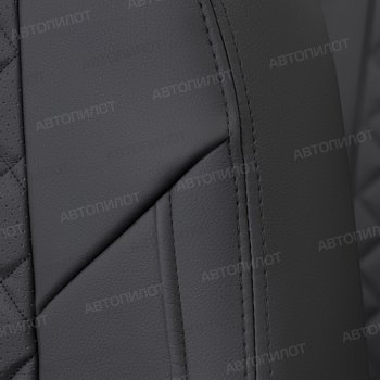 8 499 р. Чехлы сидений (экокожа, горбы) Автопилот Ромб  Daewoo Nexia  дорестайлинг (1995-2008) (черный)  с доставкой в г. Майкоп. Увеличить фотографию 2