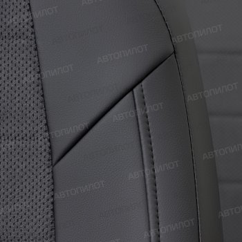 13 649 р. Чехлы сидений (экокожа/велюр, горбы) Автопилот Dodge Caliber (2006-2012) (черный/федерер)  с доставкой в г. Майкоп. Увеличить фотографию 5