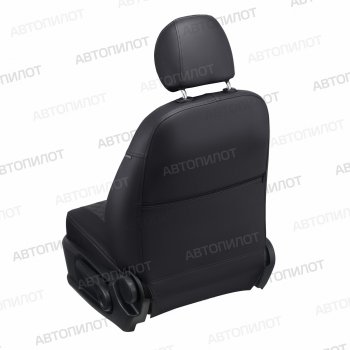 17 699 р. Чехлы сидений (экокожа, 7 мест) Автопилот Ромб  Dodge Grand Caravan (2007-2020) дорестайлинг, рестайлинг (черный/серый)  с доставкой в г. Майкоп. Увеличить фотографию 4