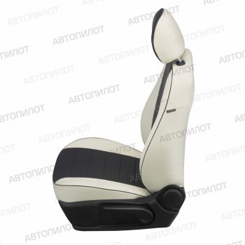 21 599 р. Чехлы сидений (экокожа, 8 м) Автопилот  CITROEN Jumpy (2007-2017), Fiat Scudo (2007-2016), Peugeot Expert  G9 (2007-2017) (белый/черный)  с доставкой в г. Майкоп. Увеличить фотографию 2