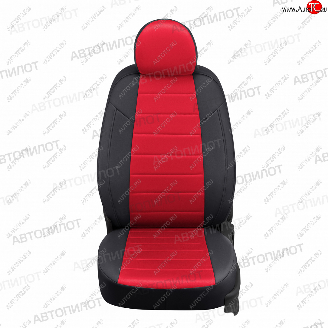 13 649 р. Чехлы сидений (экокожа/алькантара) Автопилот  Great Wall Hover H2 (2005-2010) (черный/красный)  с доставкой в г. Майкоп
