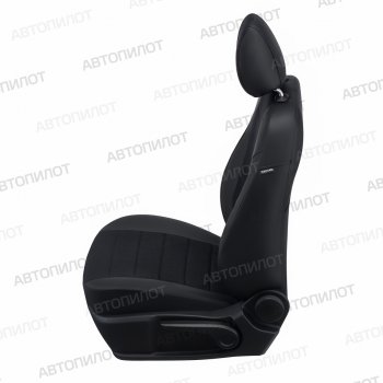 8 249 р. Чехлы сидений (экокожа/алькантара) Автопилот Haval H6 дорестайлинг (2016-2019) (черный)  с доставкой в г. Майкоп. Увеличить фотографию 2