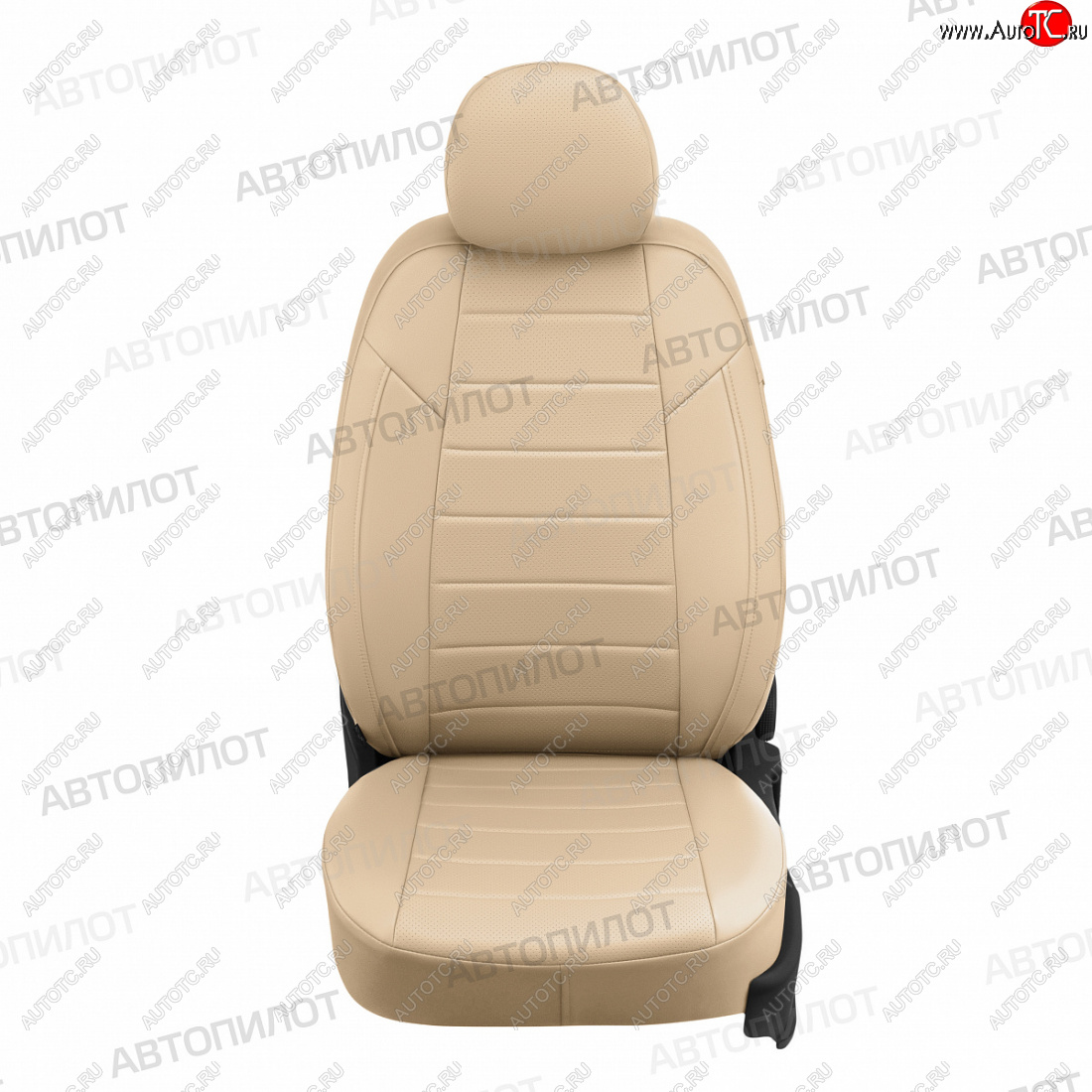 13 649 р. Чехлы сидений (экокожа, сплошное заднее сиденье) Автопилот  Hyundai Getz  TB (2002-2010) хэтчбэк 5 дв. дорестайлинг, хэтчбэк 5 дв. рестайлинг (бежевый)  с доставкой в г. Майкоп