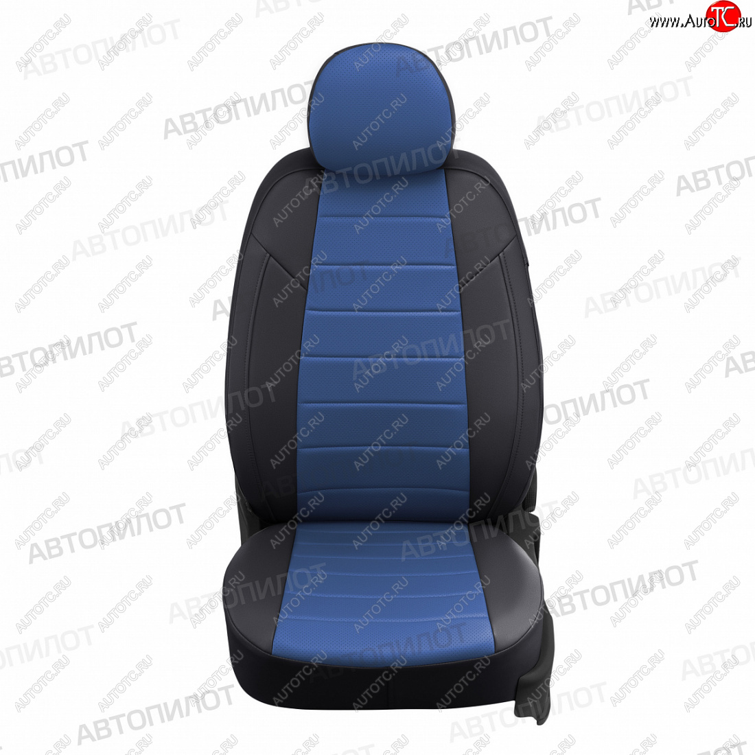 21 599 р. Чехлы сидений (экокожа, 9 мест) Автопилот  Hyundai Starex/H1  A1 (1997-2007) дорестайлинг, рестайлинг (черный/синий)  с доставкой в г. Майкоп