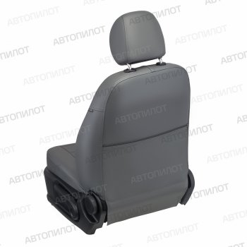 21 599 р. Чехлы сидений (экокожа, 9 мест) Автопилот  Hyundai Starex/H1  A1 (1997-2007) дорестайлинг, рестайлинг (серый)  с доставкой в г. Майкоп. Увеличить фотографию 4