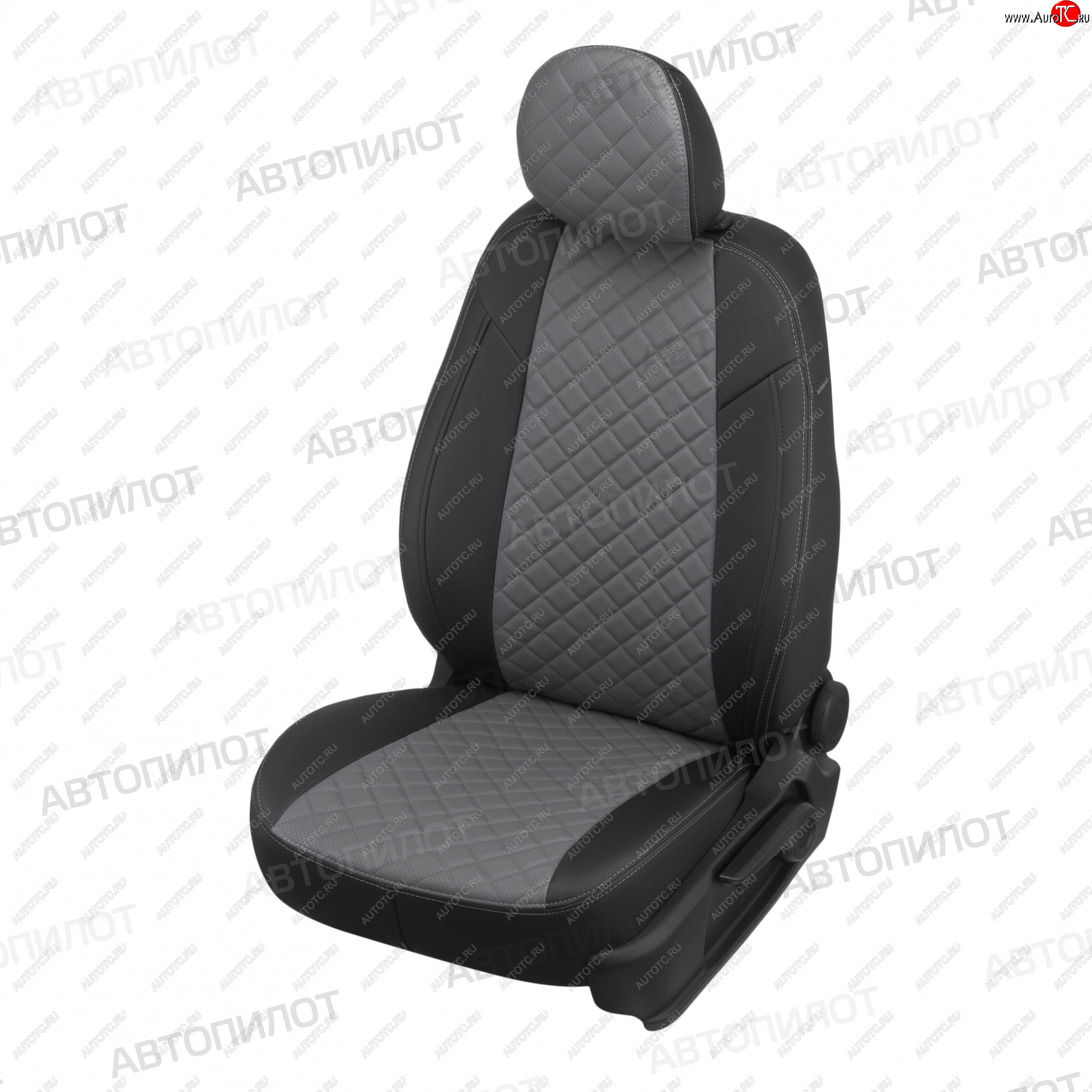 21 999 р. Чехлы сидений (экокожа, 9 мест) Автопилот Ромб  Hyundai Starex/H1  A1 (1997-2007) дорестайлинг, рестайлинг (черный/серый)  с доставкой в г. Майкоп