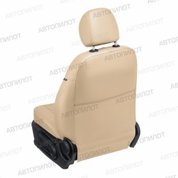 21 599 р. Чехлы сидений (экокожа, 8-11 мест) Автопилот  Hyundai Starex/Grand Starex/H1  TQ (2007-2022) дорестайлинг, рестайлинг, 2-ой рестайлинг (бежевый)  с доставкой в г. Майкоп. Увеличить фотографию 3