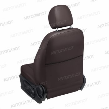 21 599 р. Чехлы сидений (экокожа, 8-11 мест) Автопилот  Hyundai Starex/Grand Starex/H1  TQ (2007-2022) дорестайлинг, рестайлинг, 2-ой рестайлинг (шоколад)  с доставкой в г. Майкоп. Увеличить фотографию 3