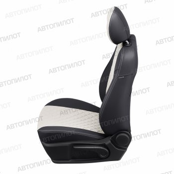 21 999 р. Чехлы сидений (экокожа, 8-11 мест) Автопилот Ромб  Hyundai Starex/Grand Starex/H1  TQ (2007-2022) дорестайлинг, рестайлинг, 2-ой рестайлинг (черный/белый)  с доставкой в г. Майкоп. Увеличить фотографию 2