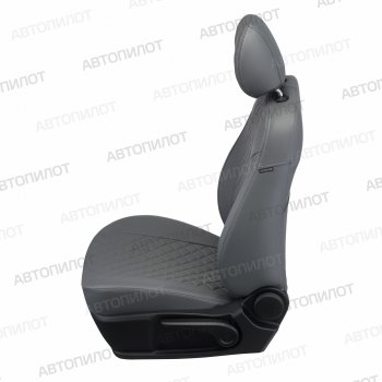 21 999 р. Чехлы сидений (экокожа, 8-11 мест) Автопилот Ромб  Hyundai Starex/Grand Starex/H1  TQ (2007-2022) дорестайлинг, рестайлинг, 2-ой рестайлинг (серый)  с доставкой в г. Майкоп. Увеличить фотографию 5