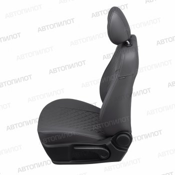 21 999 р. Чехлы сидений (экокожа, 8-11 мест) Автопилот Ромб  Hyundai Starex/Grand Starex/H1  TQ (2007-2022) дорестайлинг, рестайлинг, 2-ой рестайлинг (темно-серый)  с доставкой в г. Майкоп. Увеличить фотографию 5