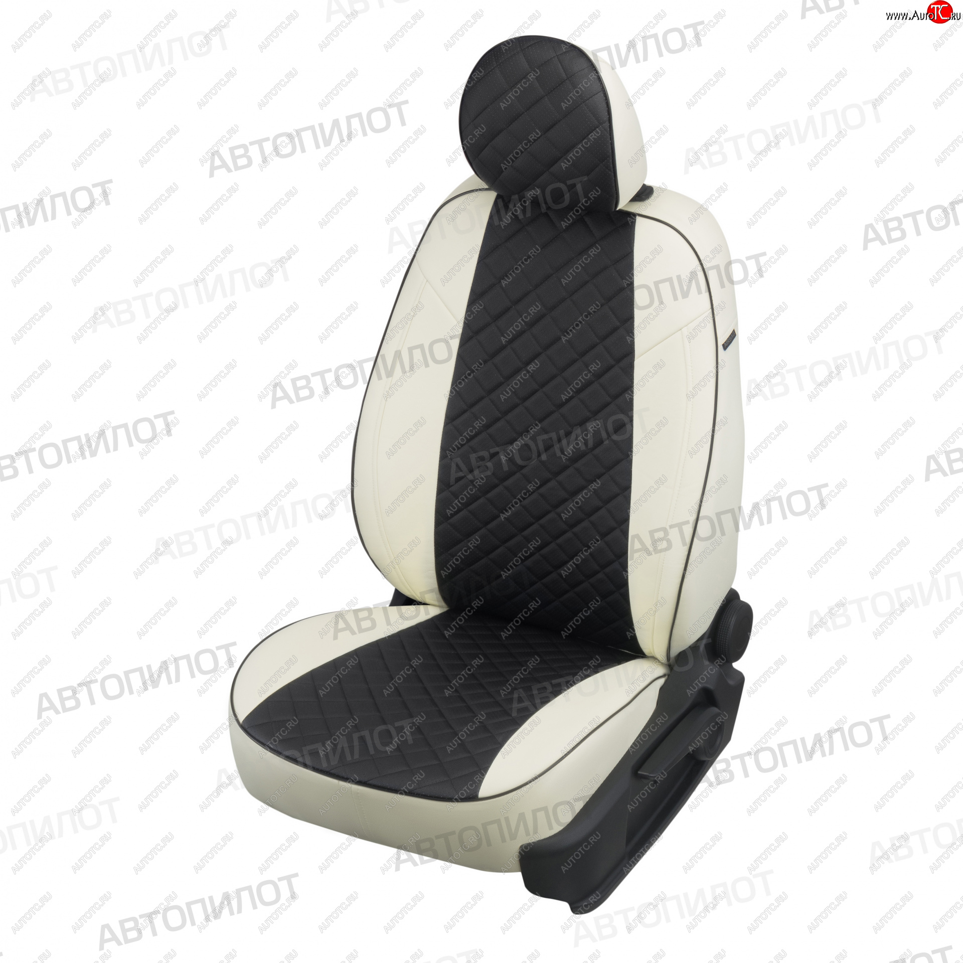 21 999 р. Чехлы сидений (экокожа, 8-11 мест) Автопилот Ромб  Hyundai Starex/Grand Starex/H1  TQ (2007-2022) дорестайлинг, рестайлинг, 2-ой рестайлинг (белый/черный)  с доставкой в г. Майкоп