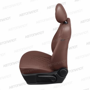 21 999 р. Чехлы сидений (экокожа, 8-11 мест) Автопилот Ромб  Hyundai Starex/Grand Starex/H1  TQ (2007-2022) дорестайлинг, рестайлинг, 2-ой рестайлинг (темно-коричневый)  с доставкой в г. Майкоп. Увеличить фотографию 2