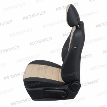 13 649 р. Чехлы сидений (экокожа/алькантара) Автопилот  Hyundai I30  FD (2007-2012) хэтчбек дорестайлинг, хэтчбэк 5 дв. рестайлинг (черный/бежевый)  с доставкой в г. Майкоп. Увеличить фотографию 4