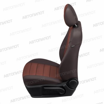 13 649 р. Чехлы сидений (экокожа/алькантара) Автопилот  Hyundai I30  FD (2007-2012) хэтчбек дорестайлинг, хэтчбэк 5 дв. рестайлинг (шоколад)  с доставкой в г. Майкоп. Увеличить фотографию 3