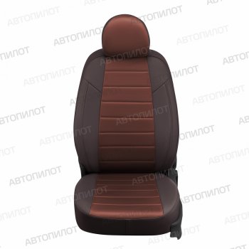 Чехлы сидений (экокожа/алькантара, 8 мест) Автопилот Hyundai Staria  US4 (2021-2022) (шоколад)