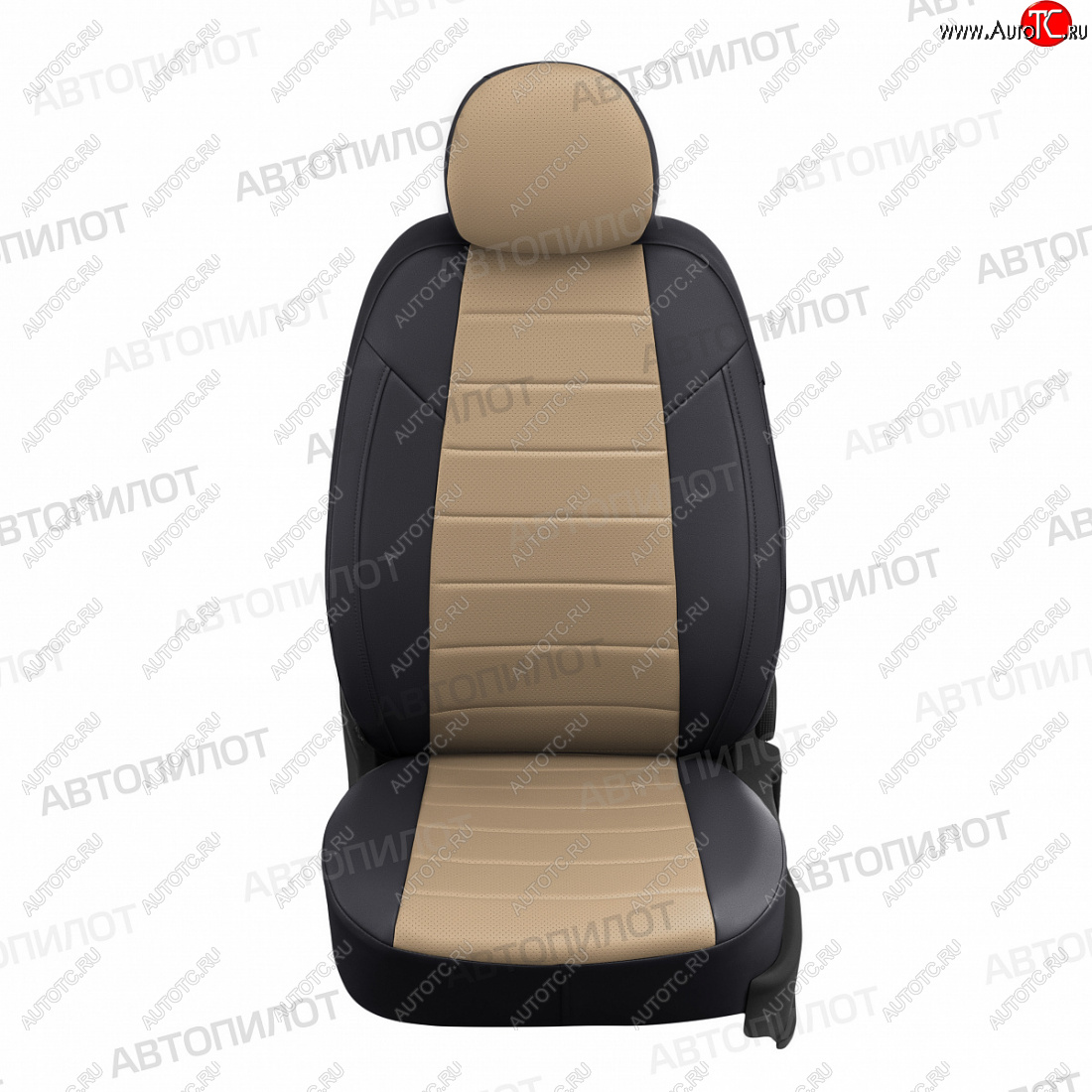 17 399 р. Чехлы сидений (экокожа, 7 мест) Автопилот  Hyundai Trajet (1999-2008) (черный/темно-бежевый)  с доставкой в г. Майкоп