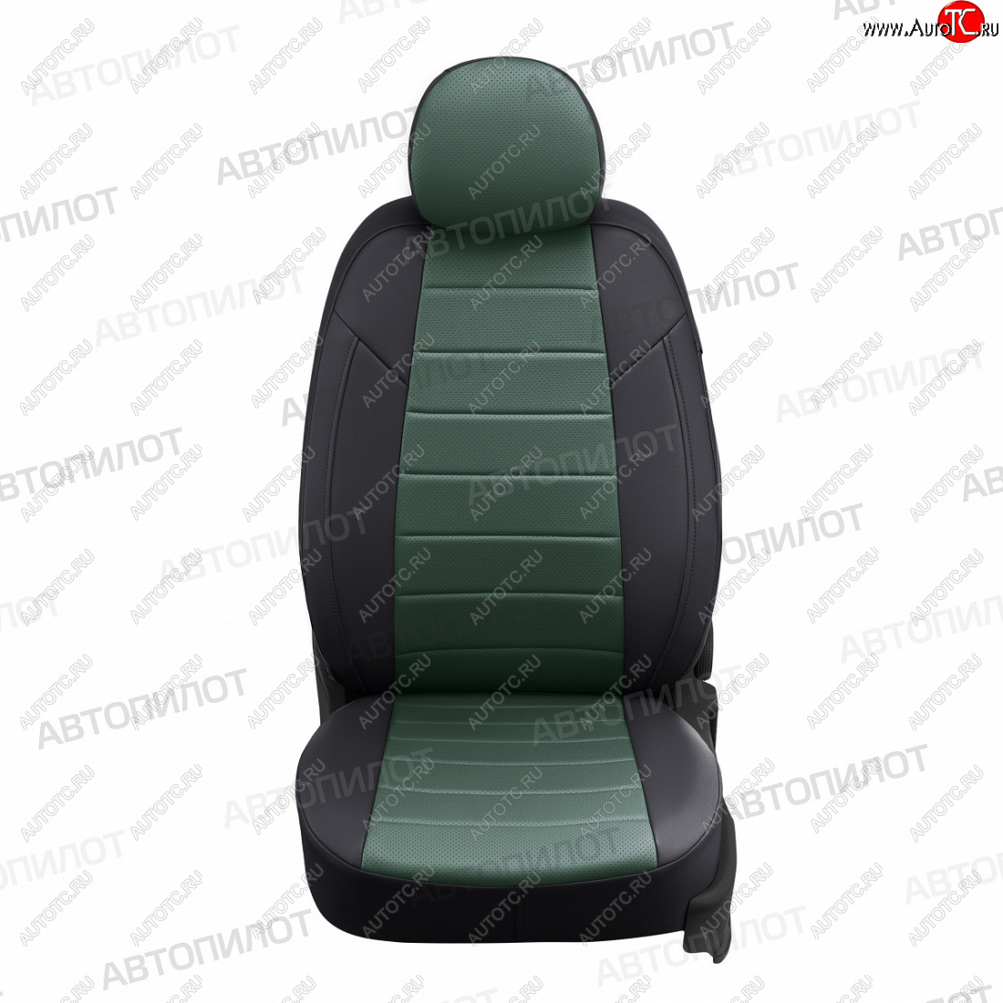 17 399 р. Чехлы сидений (экокожа, 7 мест) Автопилот  Hyundai Trajet (1999-2008) (черный/зеленый)  с доставкой в г. Майкоп