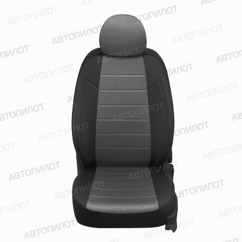 Чехлы сидений (экокожа/алькантара, 40/60, Classic/Comfort/Luxe) Автопилот KIA Ceed  3 CD (2018-2025) универсал, хэтчбэк (черный/серый)