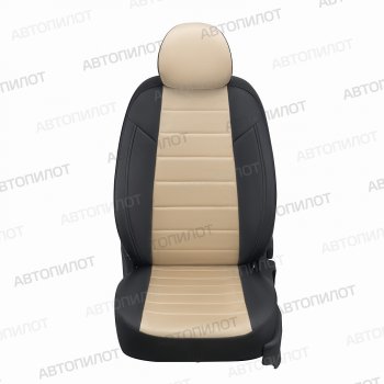 Чехлы сидений (экокожа/алькантара, 40/60, Classic/Comfort/Luxe) Автопилот KIA Ceed  3 CD (2018-2025) универсал, хэтчбэк (черный/бежевый)