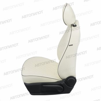 14 249 р. Чехлы сидений (экокожа, GT Line) Автопилот Ромб KIA Cerato 4 BD дорестайлинг седан (2018-2021) (белый)  с доставкой в г. Майкоп. Увеличить фотографию 2
