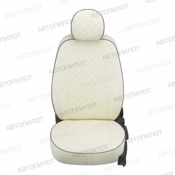 14 249 р. Чехлы сидений (экокожа, GT Line) Автопилот Ромб KIA Cerato 4 BD дорестайлинг седан (2018-2021) (белый)  с доставкой в г. Майкоп. Увеличить фотографию 3