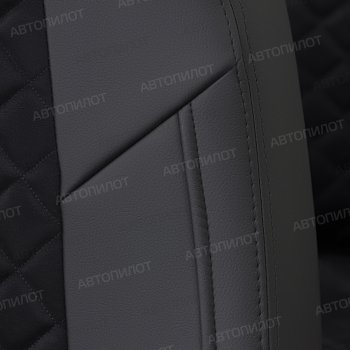 14 249 р. Чехлы сидений (экокожа/алькантара, GT Line) Автопилот Ромб KIA Cerato 4 BD дорестайлинг седан (2018-2021) (черный)  с доставкой в г. Майкоп. Увеличить фотографию 4