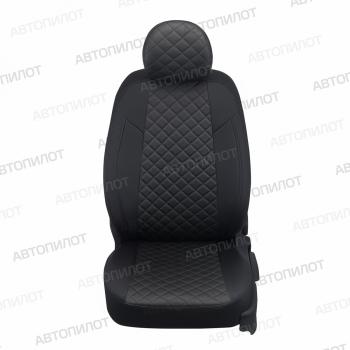 14 249 р. Чехлы на сиденья Ромб (раздел. 40/20/40 экокожа) Автопилот Lexus RX350 AL10 дорестайлинг (2008-2012) (черный)  с доставкой в г. Майкоп. Увеличить фотографию 3