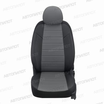 8 399 р. Чехлы на сиденья Экокожа (40/60 экокожа) Автопилот Mazda CX-5 KE дорестайлинг (2011-2014) (черный/серый)  с доставкой в г. Майкоп. Увеличить фотографию 4