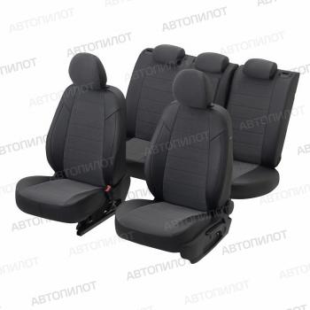 13 649 р. Чехлы на сиденья Велюр (раздел. 40/60 экокожа) Автопилот Nissan Juke 1 YF15 дорестайлинг (2010-2014) (черный)  с доставкой в г. Майкоп. Увеличить фотографию 6