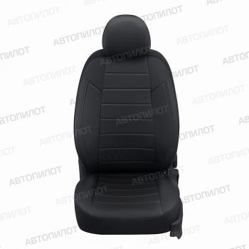 13 649 р. Чехлы на сиденья Экокожа (раздел. 40/60 экокожа) Автопилот Nissan Micra K12 5 дв. дорестайлинг (2002-2005) (черный)  с доставкой в г. Майкоп. Увеличить фотографию 5