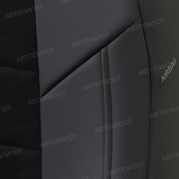 8 249 р. Чехлы на сиденья Алькантара (раздел. 40/60 экокожа) Автопилот Renault Fluence дорестайлинг (2010-2012) (черный)  с доставкой в г. Майкоп. Увеличить фотографию 6