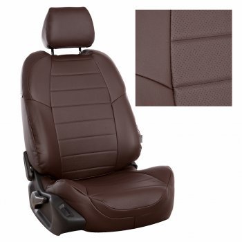 8 399 р.  Чехлы на сиденья Экокожа (к. Sport Line Comfort Line раздел. 40/60 + вырез под подлокот.+ надкрыльн. экокожа) Автопилот  Volkswagen Passat ( B6,  B7) (2005-2015) седан (шоколад)  с доставкой в г. Майкоп. Увеличить фотографию 2